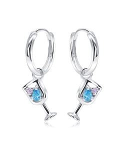 Silver Hoop Earring HO-2555